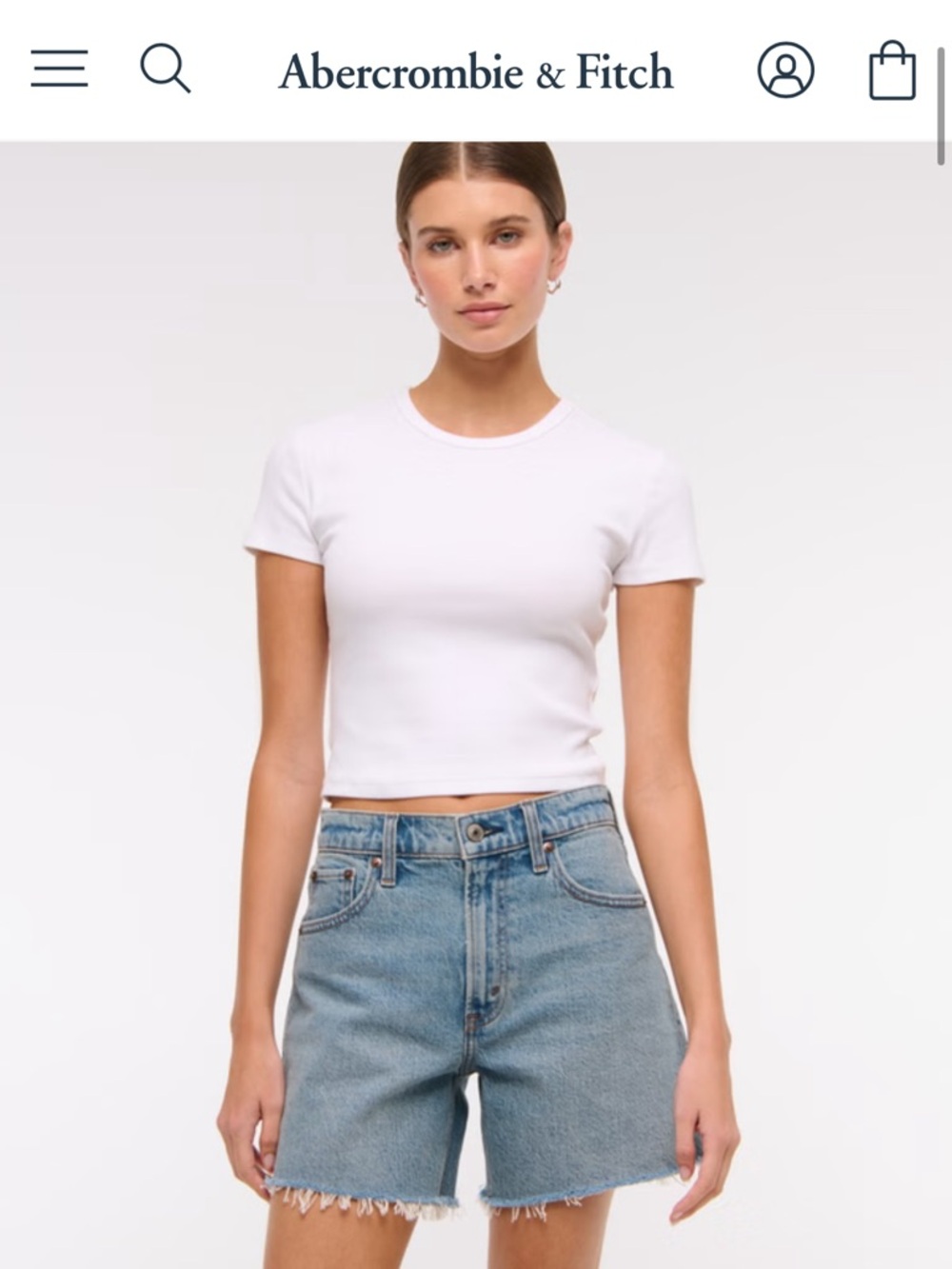 Abercrombie High Rise Dad Short Curve Love